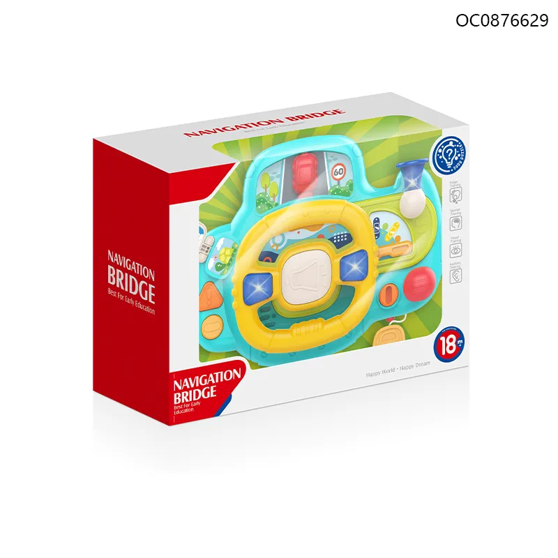 Classic Custom Intelligence Steering Wheel Baby Montessori Sensory Toys Game
