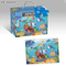 Sea Animals Design Colorful Cardboard Jigsaw Puzzles Printing Kids Toys Cartoon Small Puzzles Toy for Brain Development Game