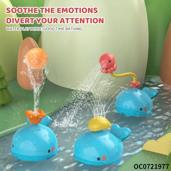 Wholesale Children Electric Whale Float Shower Bath Spray Whale Dolphin Shower Toy