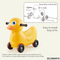 Wholesale Children Kids Cartoon Duck Baby Sensory Products Ride on Animals Rocking Baby Swing Car