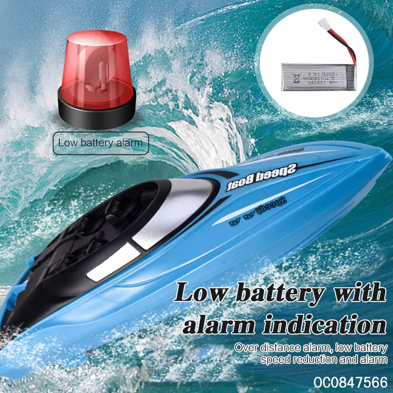Wholesale Electric Plastic Model Boatlight up High Speed Ship Fast RC Racing Radio Control Boat