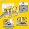 Catapult Racing Car Track DIY Adventure Toy Simulation Gas Pump Kids Pretend Play Game Mini Plastic Electric Gas Station Toy