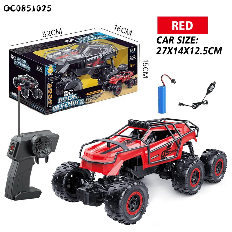 Wholesale 6 Wheels Remote Rock Climbing Model RC Cars Toy with High Speed off Road