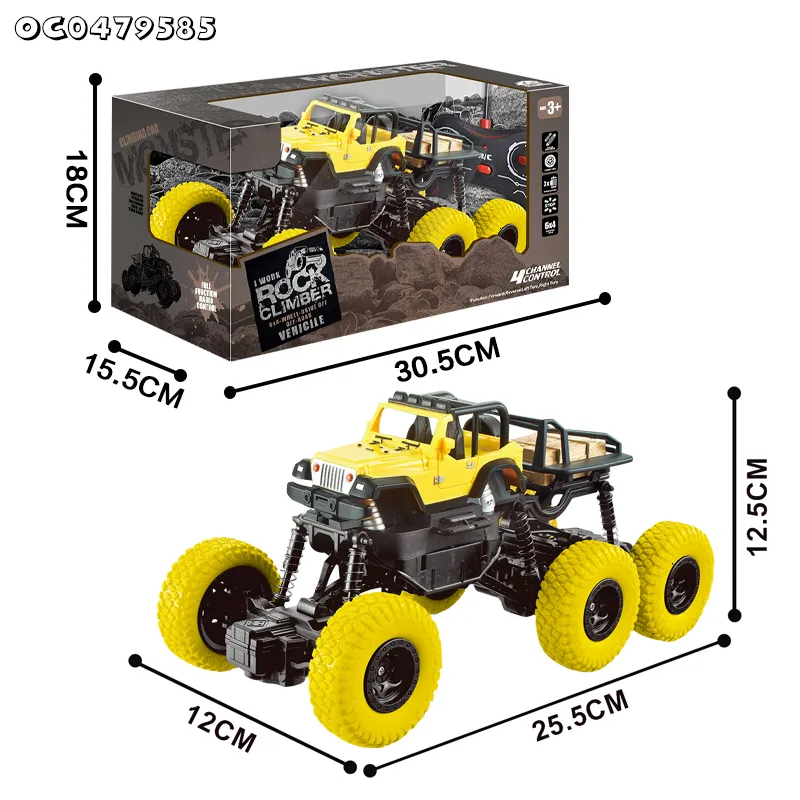 New Model 1: 16 Scale Cheap Wholesale Toys Climbing off Road Remote Control 6 Wheel RC Car