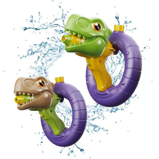 Summer Game Outdoor Beach Play Dinosaur Wrist Gun Plastic Gift Automatic Large Capacity Electronic Water Guns for Children