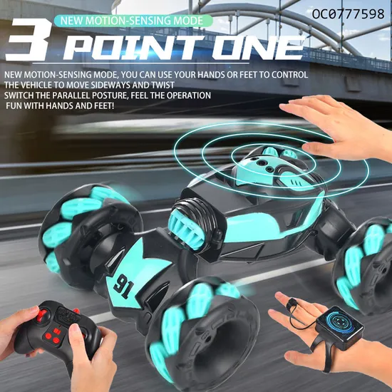 Electric Hand Sensing Twist RC 360 Rolling Stunt Drift Wholesale Radio Remote Control Car