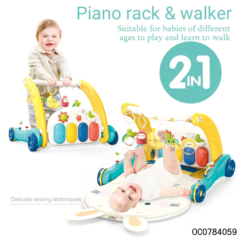 Baby Gym Crawling Musical Play Mat Modern Baby Training Mat with Pedal Piano