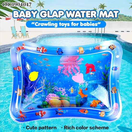 Hot Selling Baby Water Mat Newborn Baby Sensory Creative Floor Mats Baby Water Play Mat