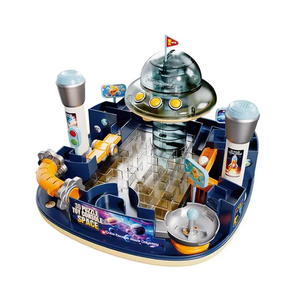 Spaceship Theme Handheld Ball Maze Indoor Party Games Toys and Interactive Table Board Game Manufacturer for Multiplayers