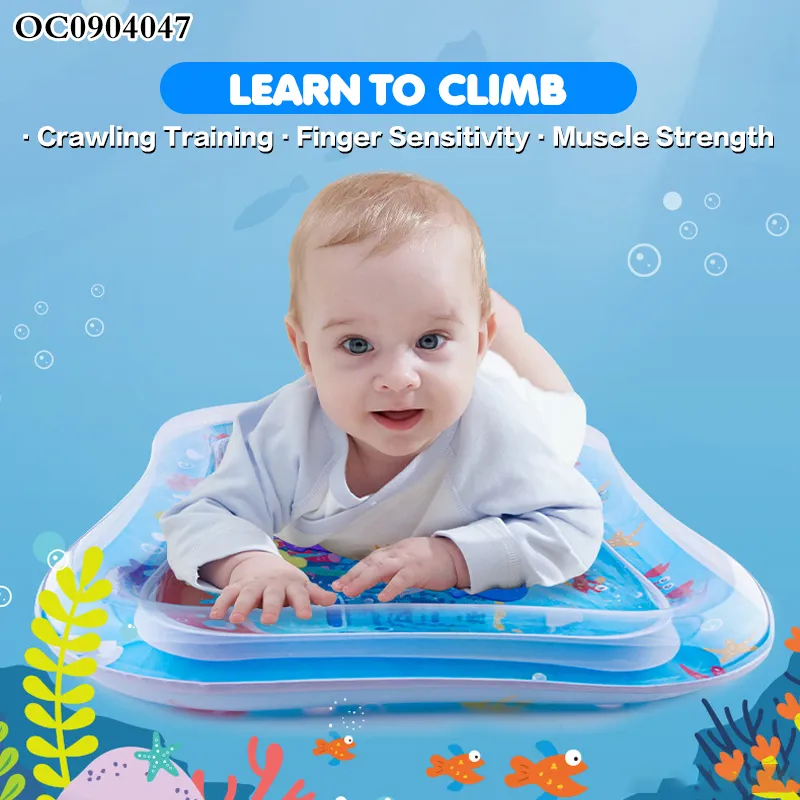 Hot Selling Baby Water Mat Newborn Baby Sensory Creative Floor Mats Baby Water Play Mat