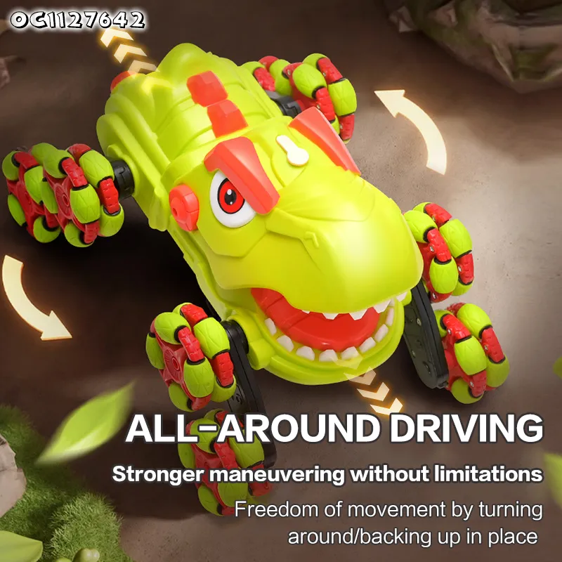 Wholesale Dinosaur RC Remote Control New Stunt Car Climbing Toy 360 Rotating
