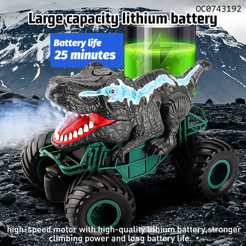 Hot Selling Cool 1: 20 2.4G Stunt RC Remote Control Dinosaur Toy Car for Kids