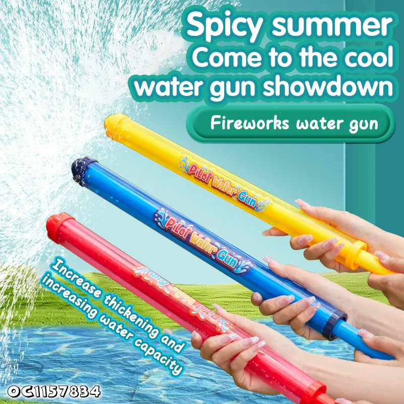 Summer Promotional Trendy Fireworks Water Gun Made in China Powerful Water Spray High Pressure Pump Toy Water Gun for Kids