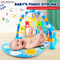 Hot Selling Newborn Pedal Musical Piano Creative Training Play Gym Soft Safe Mat Activity with Hanging Toys
