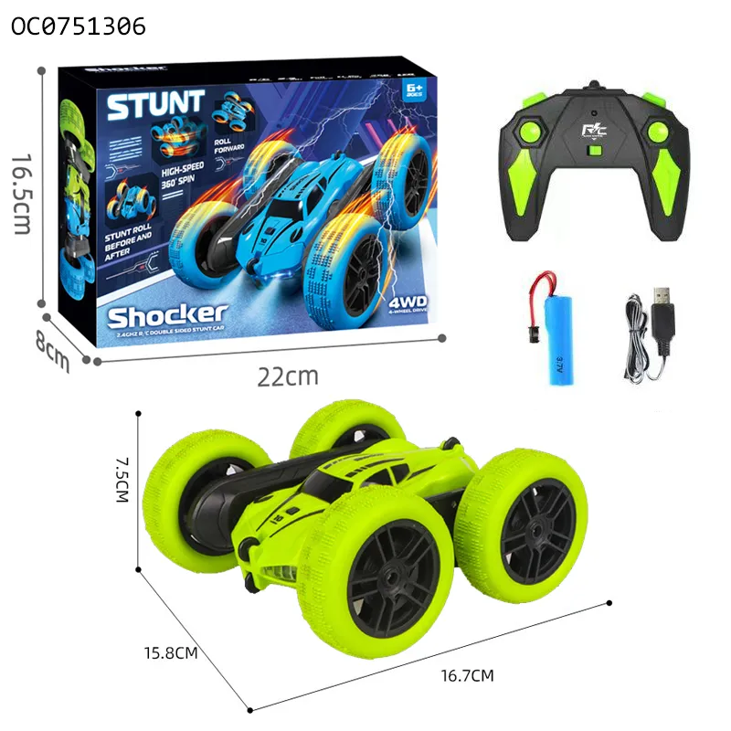 Wholesale 360 Rotation Flips RC Stunt Best Remote Control Car Toy with Light