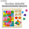 Shape Match Puzzle Custom Wood Busy Board Montessori Toys Educational Game for Children Wooden