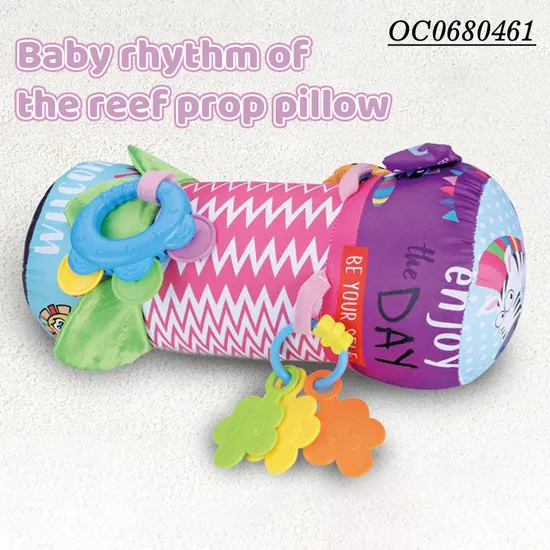 Professional Manufacturer Custom Baby Rattles Toys Safe Soft Pillow for Newborn