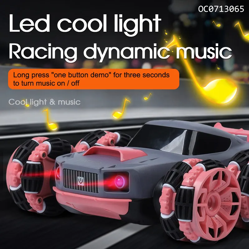 6 Wheels Twist 360 Degres Stunt Rolling Racing Remote Control Stunt Toy Car for Kids
