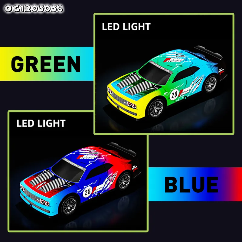 1: 22 Scale Model 360 Degree Drifting Children Kids Remote Control Electric Big Toys Car with LED Light