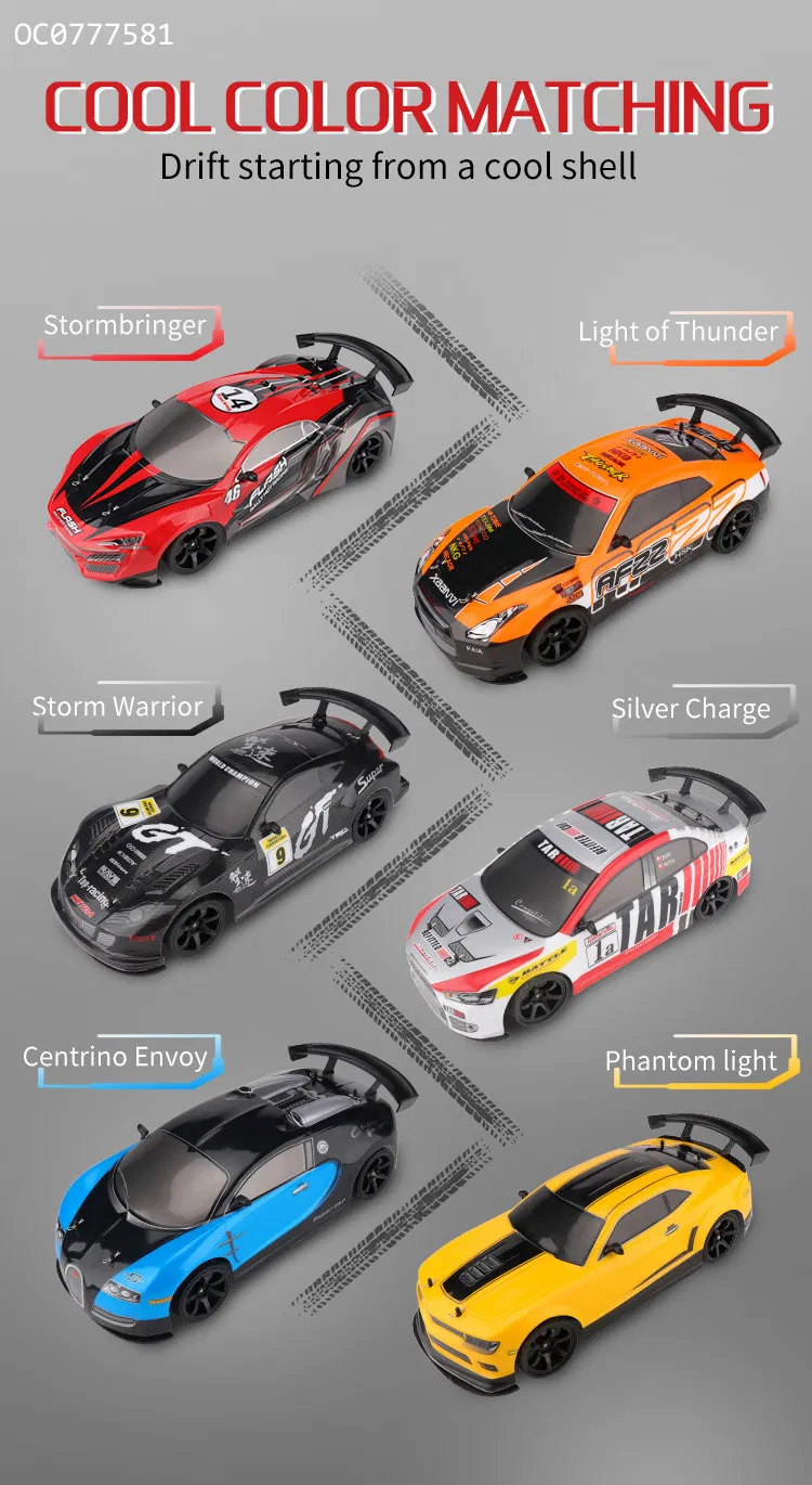 4WD High Quality Remote Control Drift 1: 10 RC Race High Speed Stunt Car Toy