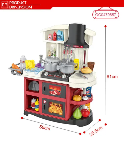 Modern Luxury Household Items Miniature Kitchen Toys Play Set for Cooking