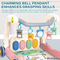 Educational Baby Gym Mat Cotton Baby Play Mat Musical Safety Portable Sensory Play Mat for 6-12 Months