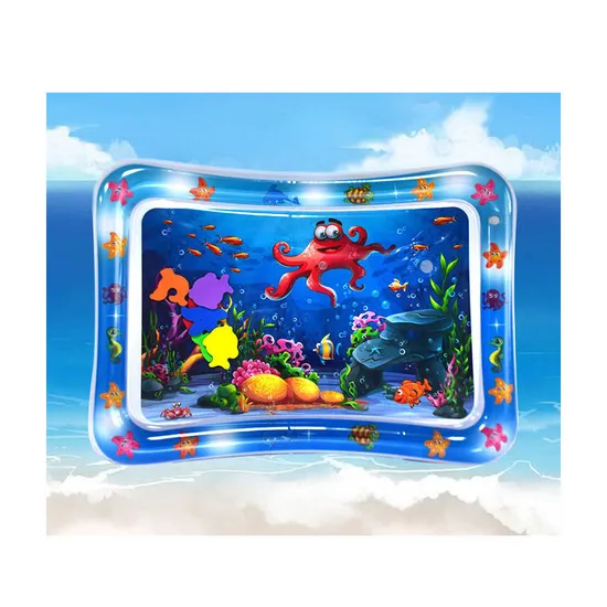 Hot Selling Eco Friendly PVC 6-36 Months Safety Training Mat Floor Carpet Large Inflatable Baby Water Play Mat