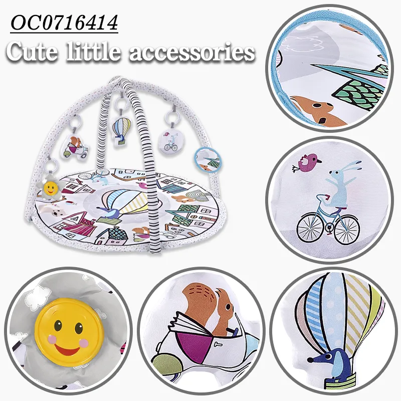 Hot Selling Infant Activity Mat Safety Training Newborn Wholesale Play Mat Baby Play Round Floor Mat