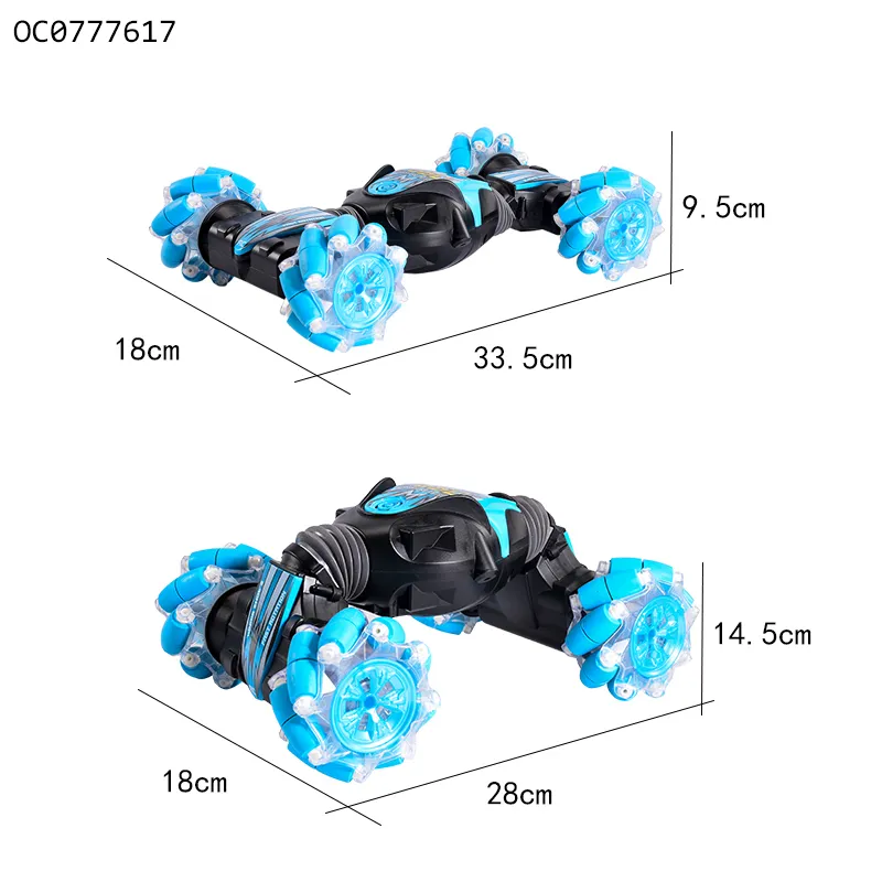 4WD Radio Controlled Racing Car Control Stunt Twist with Music Light Wholesale Remote Control Toy Car
