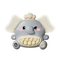 Trending Products 2026 New Arrival Baby Stuffed Animal Hanging Musical Sound Electronic Piano with Teether Soft Plush Rattle Toy