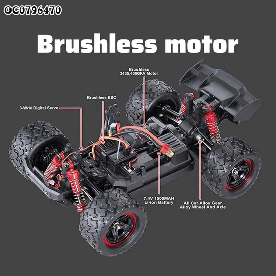 52km/H Model 1: 18 Motor Brushless Toys Kids Model Electric Wholesale Remote Control Drift RC Car