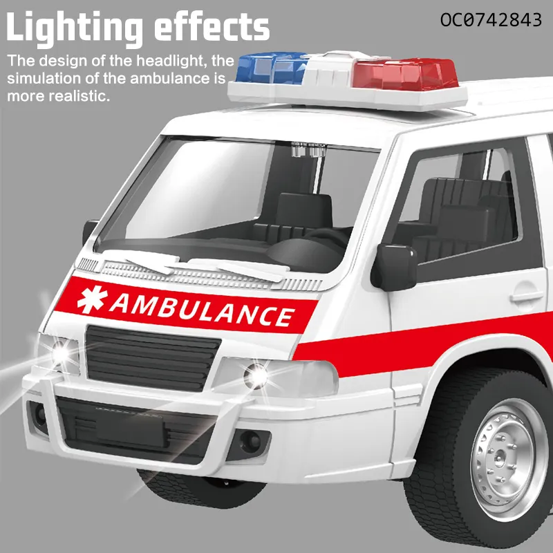 Wholesale Remote Control RC Ambulance with Light Toy Car for Kids