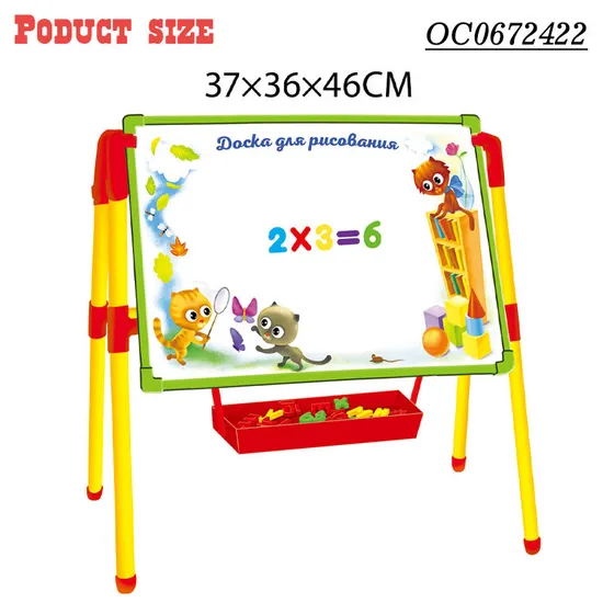 Wholesale Montessori Early Children Education Double Sided White Plastic Magnetic Children Tablet Drawing Board