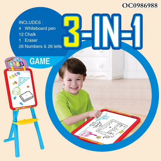 Children Montessori Double Sided Educational Toys Interactive Kids Drawing Wholesale Magnetic Writing Board
