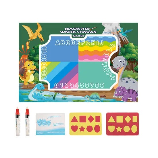Montessori Educational Water Doodle Drawing Mat Kids Painting Writing Board Learning Early Education Toys