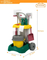 Kids Toys Broom Mop House Kids Pretend Play Cleaning Tools Set with Cleaning Trolley Cart