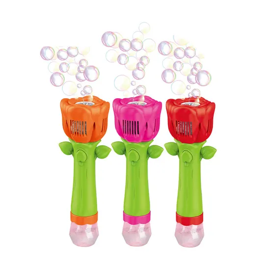 Kids Summer Game Light up Customized Automatic Plastic 2026 Bubble Making Blowing Stick Machine Toys