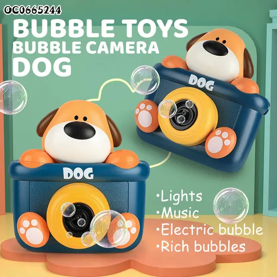 Summer Outdoor Games Light up Toys Bubble Camera Plastic Electric Bubble Machine