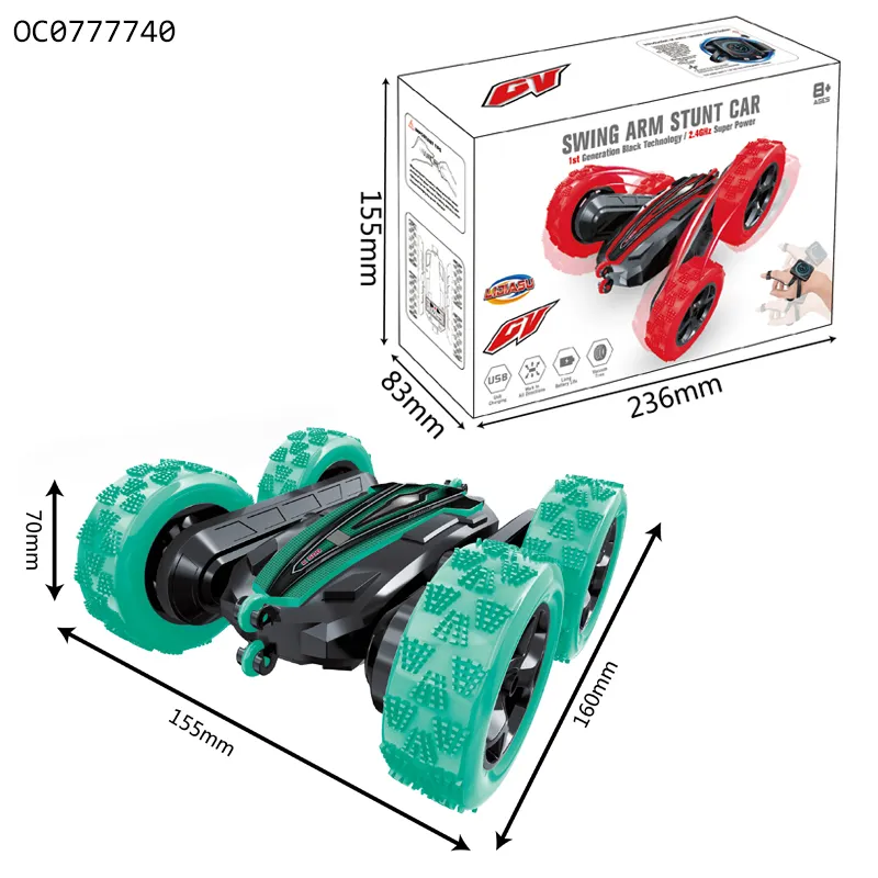 Wholesale Electric Remote Control Custom 360 Flip RC Rolling Stunt Car Toy