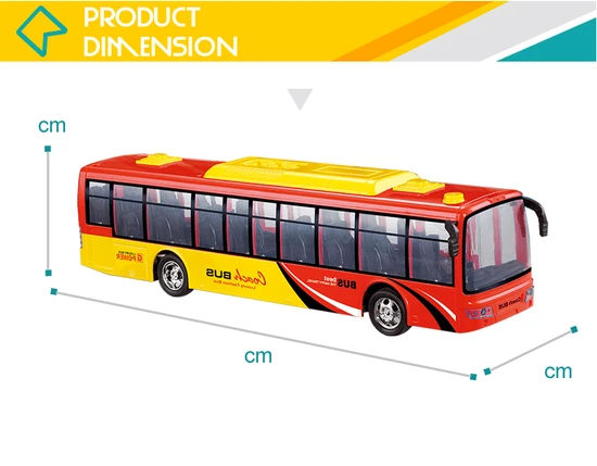 Wholesale Radio Control Light Plastic RC Vehicle Remote Control Bus Toy
