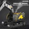 17 Channels Mini Plastic Remote Control Excavator RC Vehicle Educational Toy for Kids