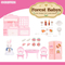 Wholesale Mini Plastic Kitchen Play Sets Pretend Cooking Afternoon Tea Break Kids Pink Simulation Dessert Cake Toys for Girl