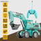RC Miniature Excavation Equipment Remote Control Digger Kids Electric Construction Toys Excavator Electric RC Truck