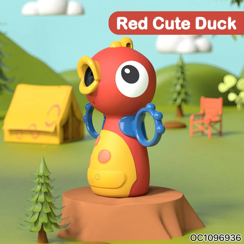 Hot Selling Children Cartoon Duck Soap Bubble Machine Wand New Release Manufacturers Wholesale Bubble Toys with Liquid for Kids
