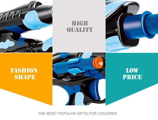 Hot Selling Pretend Game High Quality Plastic Toy Soft Bullet Gun