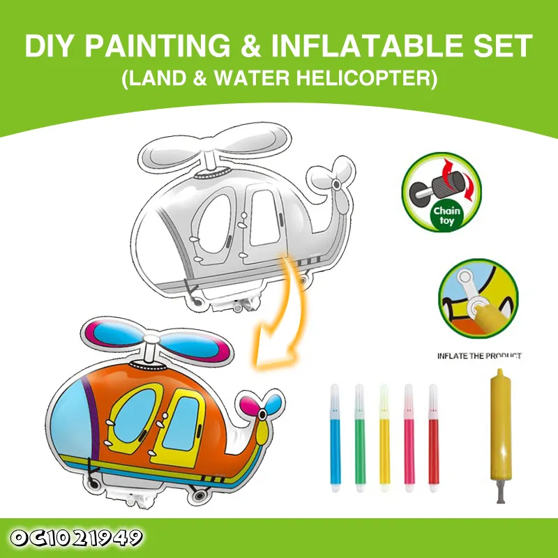 Wholesale Hand Decorative Painting Cartoon Plane Model Coloring Montessori Educational Popular DIY Toys for Kids