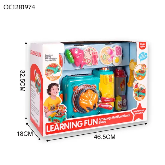 Wholesale Children Gift Kitchen Pretend Play Plastic Toy Kids Plastic Children House Cooking Play Set