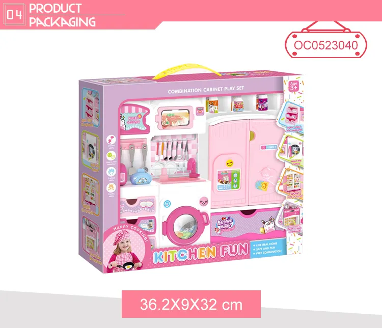 Wholesale Pretend Plastic Doll Baby Children Kitchen Toys Play Set