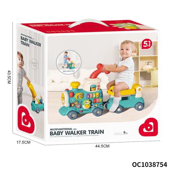 Stand Learning Walker 2 in 1 New Model Design Car Shaped Push Wholesale New Designed Educational Baby Train Walker