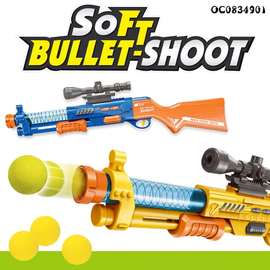 Long Safe New Toys Air Powered Shooting Games Soft Foam Balls Kids Gun for Boys